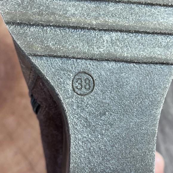 *Miz Mooz | Narcissa Brown Leather Wedge Bootie with Ankle Straps Size 38/7.5-8 - Picture 10 of 15